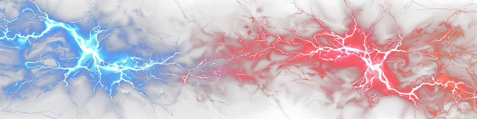 red and blue lighting on transparent background
