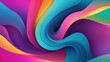 © keystoker - A colorful abstract background with a gradient of pink, orange, blue, purple, and green. Overlapping curved shapes create depth