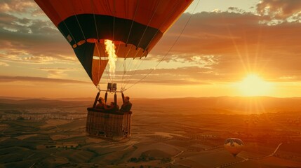 Hot Air Balloon Ride at Sunrise