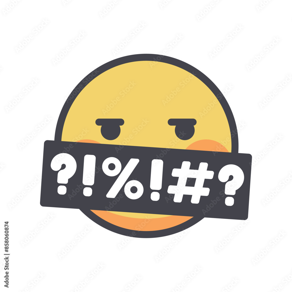 Murmuring Cartoon Murmur emoji cartoon vector isolated illustration Stock Vector | Adobe ...