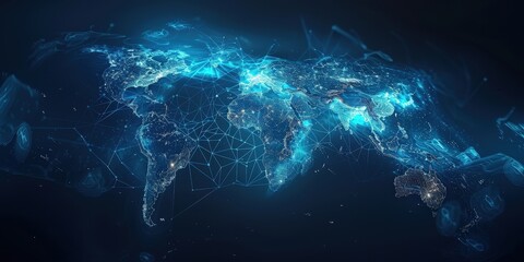Global Network Connectivity - A Futuristic Visualization of Interconnectedness