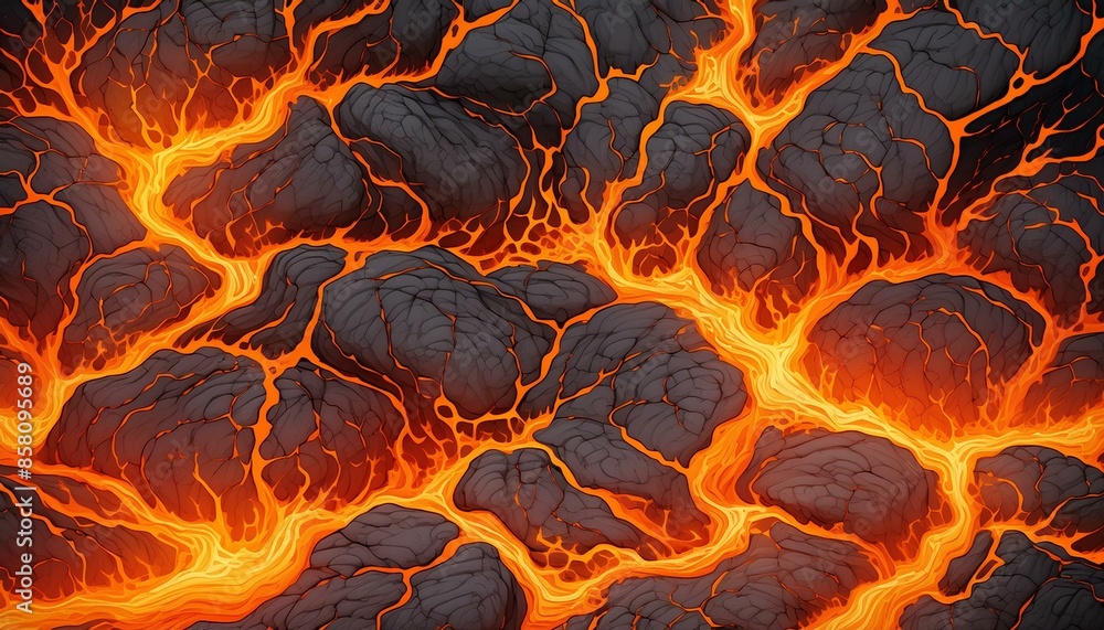 Lava texture fire background rock volcano magma molten hell hot flow ...