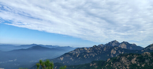 Wall Mural - mountains and clouds