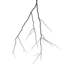Wall Mural - lightning vector illustration. vector illustration of lightning flash isolated on transparent backgr