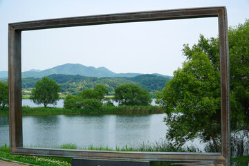 Wall Mural - bridge over the river