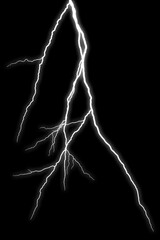 Wall Mural - lightning overlay. you can easily use cinematic storm lightning photo overlays in your work.