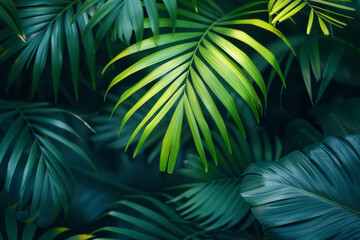 Poster - Close-up of a green palm banner, best winner in the world, ultra-high definition, visually attractive,