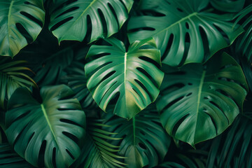 Poster - Aesthetically pleasing close-up banner with green palm, world's best winner,