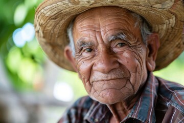 Sticker - Elderly senior man smiling happy 