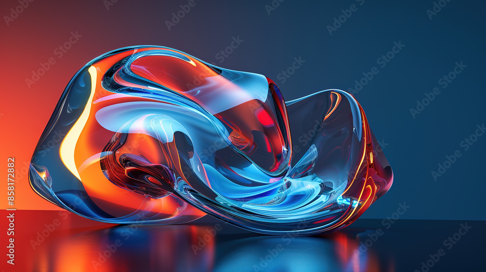 Exquisite 3D Render of Abstract Extreme Macrophotography Featuring an ...