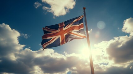 The united kingdom flag  a timeless emblem representing great britain s rich identity and heritage