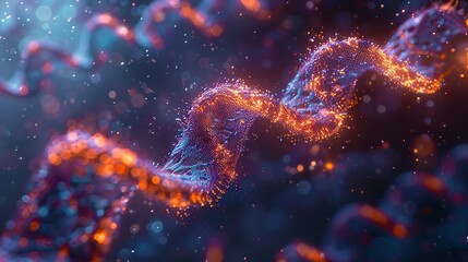 Wall Mural - epigenetics and dna methylation: uncovering the role of dna modifications in inheritance. illustrati