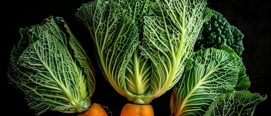 Organic cabbage, carrots, and tomatoes, highlighting the benefits of a fresh, healthy vegetarian diet