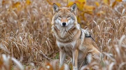 Poster - gray wolf canis lupus HD 8K wallpaper Stock Photographic Image  