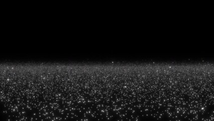 Wall Mural - an abstract cotton ocean of teeming chaotically moving particles. looped seamless animation.