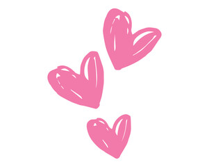 Sticker - Pink Hearts
