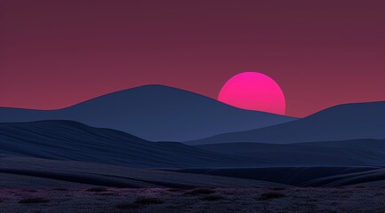 Wall Mural - sunrise in the mountains