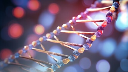 Poster - A personalized animation of a digital DNA molecule, incorporating the viewer's own genetic information, creating a unique and meaningful experience.