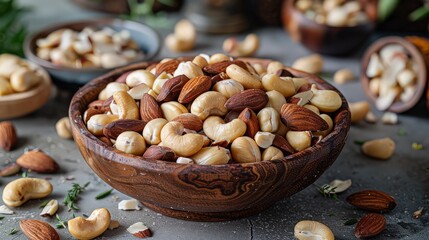 Wall Mural - nuts in a bowl