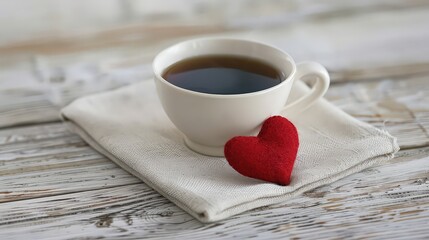 cup of coffee with heart 