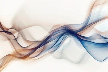 High-resolution vector design with brown, blue, and white wavy lines, presenting a subtle smoke texture.