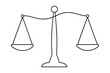 © Trendy CraftSVG  - Balance scale line drawing, One continuous line drawing of law balance and scale of justice.