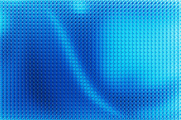 Leinwandbilder - Abstract Blue Metal Dots Background Texture. 3d Rendering