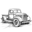 © Sri - Vintage Pickup Truck Illustration