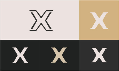 X Logo Design And X monogram initials letter logo concept. X icon design, EPS10.