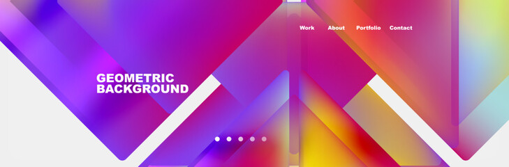 Triangle minimal web site page background design. Vector Illustration For Wallpaper, Banner, Background, Card, Book Illustration, landing page