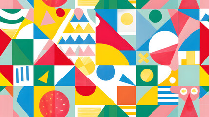 Naklejka na meble Colorful geometric pattern