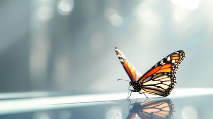 Wall Mural - Butterfly Reflection.