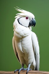 Wall Mural - Cockatoo on green screen background