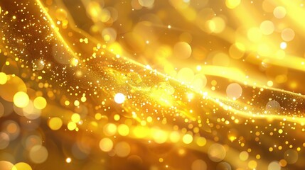 Abstract Gold Background. Glistering Sparkle in Festive Yellow Design