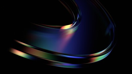 Wall Mural - abstract colorful shape, minimalist background design, 3d render
