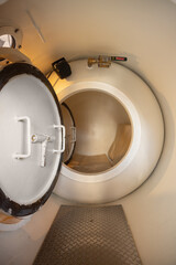 Entrance to a hyperbaric medical chamber