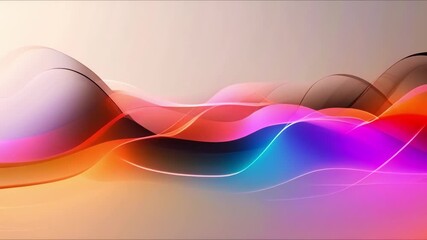 Wall Mural - Colorful abstract wave pattern with sound visualization on futuristic backdrop vibrant concept. Concept Abstract Art, Wave Pattern, Sound Visualization, Futuristic Backdrop, Vibrant Concept