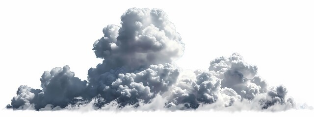 Wall Mural - Isolated fluffy clouds for design and backgrounds