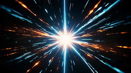 Wall Mural - create an abstract background that evokes the feel of a celestial event, such as a starburst or supe