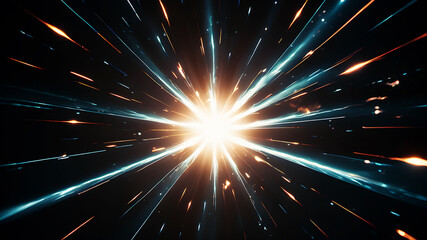 Wall Mural - create an abstract background that evokes the feel of a celestial event, such as a starburst or supe