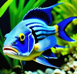 yellow tang fish, water, underwater, tropical, sea, animal, yellow, ocean, nature, goldfish, marine, blue, colorful, gold, reef, aquatic, coral, fishes, color, swim, tang, tank