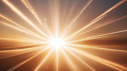 Wall Mural - design an abstract background featuring a glowing starburst with soft, radiant beams of light in whi