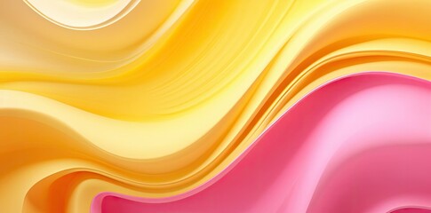 Wall Mural - pink and yellow background with a lot of waves