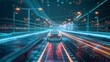 © Justlight - Advanced road sensors utilizing 5G can detect and communicate information about road conditions such as potholes and weather to improve safety for drivers.
