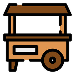 Sticker - food cart icon 