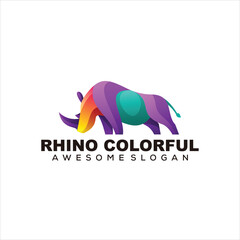 rhino logo colorful gradient