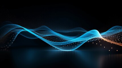 Wall Mural - digital graphic abstract background for technological processes, neural networks, digital data stora