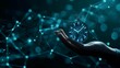 © Lahiru - A hand holding a futuristic clock, symbolizing control over time and technology. The image emphasizes the integration of advanced technology with everyday life.