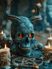 Sticker - satanic altar