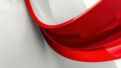 Canvas Print - Close-up of red object on wall